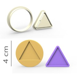 Triangle - Cookie, Biscuit, Pendant Mold Set #RP23551