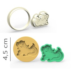 Unicorn - Cookie, Biscuit, Pendant Mold Set #RP23559