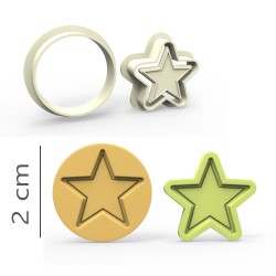 Star - Cookie, Biscuit, Pendant Mold Set #RP23566