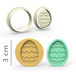Egg - Cookie, Biscuit, Pendant Mold Set #RP23576
