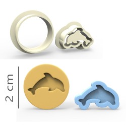 Fish - Cookie, Biscuit, Pendant Mold Set #RP23581