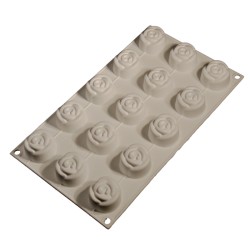 Multiple Mini Rose 15-Cavity Silicone Mold #HG901