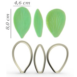 Silicone with Cutter Sets 6 pcs - DK047