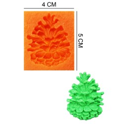 Pine Cone Silicone Sugar Paste, Soap, Candle Mold #HG002