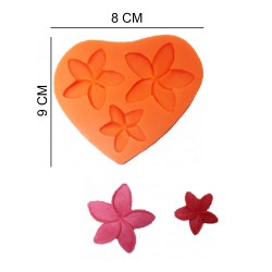Flowers Silicone Sugar Paste, Soap, Candle Mold #HG004