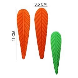 Leaf Veined Long Silicone Sugar Paste, Soap, Candle Mold #HG006