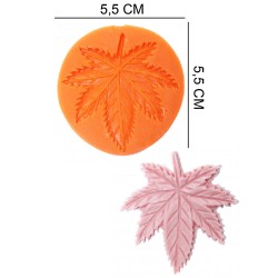 Mariana Leaf Silicone Sugar Paste, Soap, Candle Mold #HG016