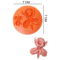 Orchids Silicone Sugar Paste, Soap, Candle Mold #HG017