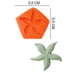 Starfish Silicone Sugar Paste, Soap, Candle Mold #HG018