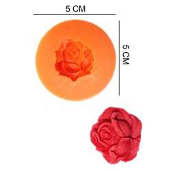 Rose Silicone Sugar Paste, Soap, Candle Mold #HG019