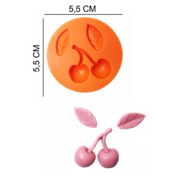 Cherry Silicone Sugar Paste, Soap, Candle Mold #HG021