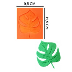 Tropical Palm Leaf Silicone Sugar Paste, Soap, Candle Mold #HG024