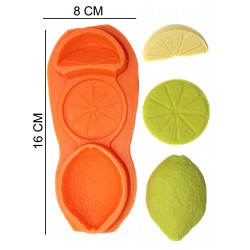 Lemon Sliced Silicone Sugar Paste, Soap, Candle Mold #HG038