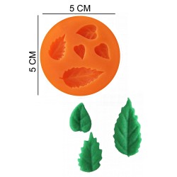 Leaves Silicone Sugar Paste, Soap, Candle Mold #HG051