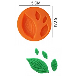 Leaves Silicone Sugar Paste, Soap, Candle Mold #HG052