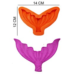 Tail Silicone Sugar Paste, Soap, Candle Mold #HG070