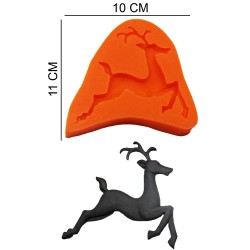 Deer Silicone Sugar Paste, Soap, Candle Mold #HG072