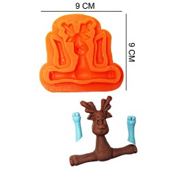 Deer Silicone Sugar Paste, Soap, Candle Mold #HG074