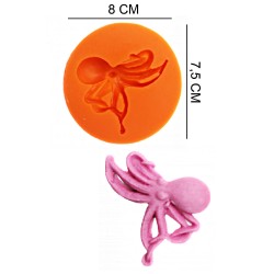 Octopus Silicone Sugar Paste, Soap, Candle Mold #HG086