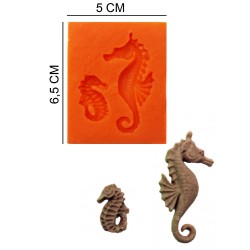 Seahorse Silicone Sugar Paste, Soap, Candle Mold #HG087