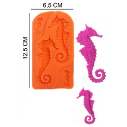 Seahorse Silicone Sugar Paste, Soap, Candle Mold #HG105