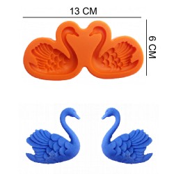 Swans Silicone Sugar Paste, Soap, Candle Mold #HG110