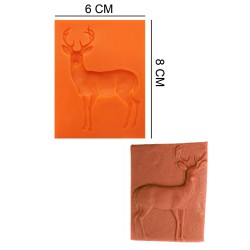 Deer Silicone Sugar Paste, Soap, Candle Mold #HG112