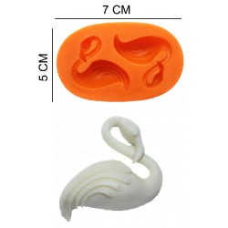 Swan Silicone Sugar Paste, Soap, Candle Mold #HG115