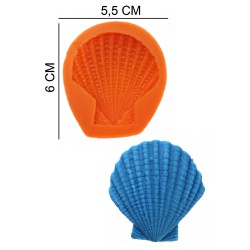 Mussel Silicone Sugar Paste, Soap, Candle Mold #HG118