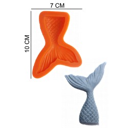 Mermaid Tail Silicone Sugar Paste, Soap, Candle Mold #HG120