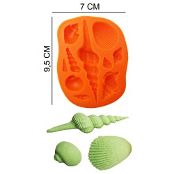 Sea Mussel Silicone Sugar Paste, Soap, Candle Mold #HG121