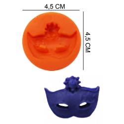 Masquerade Silicone Sugar Paste, Soap, Candle Mold #HG154