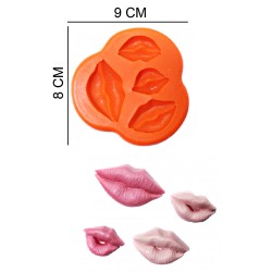 Lips Silicone Sugar Paste, Soap, Candle Mold #HG158