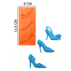 High Heels Silicone Sugar Paste, Soap, Candle Mold #HG162