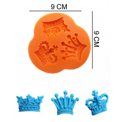 Crowns Silicone Sugar Paste, Soap, Candle Mold #HG169