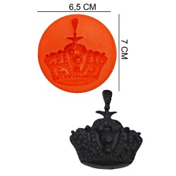 Crown Silicone Sugar Paste, Soap, Candle Mold #HG170