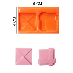 Letter Gift Silicone Sugar Paste, Soap, Candle Mold #HG176