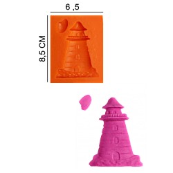 Lighthouse Silicone Sugar Paste, Soap, Candle Mold #HG196