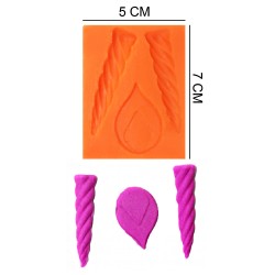 Unicorn Horn Silicone Sugar Paste, Soap, Candle Mold #HG201