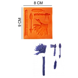 Indian Silicone Sugar Paste, Soap, Candle Mold #HG206