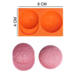 Hat and Ball Silicone Sugar Paste, Soap, Candle Mold #HG218