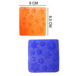 Snowflakes Silicone Sugar Paste, Soap, Candle Mold #HG220