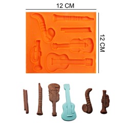 Music Silicone Sugar Paste, Soap, Candle Mold #HG222