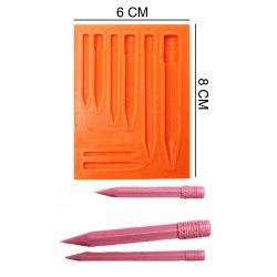 Pencils Silicone Sugar Paste, Soap, Candle Mold #HG228