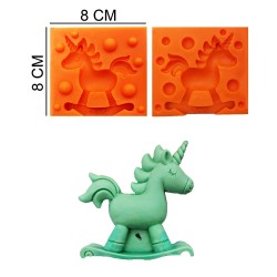 Rocker Silicone Sugar Paste, Soap, Candle Mold #HG238