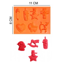 Baby Figures Silicone Sugar Paste, Soap, Candle Mold #HG240