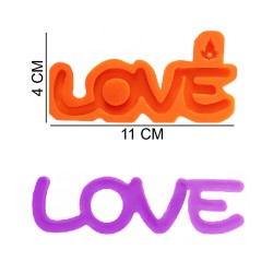 Love Silicone Sugar Paste, Soap, Candle Mold #HG247