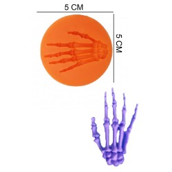 Skeleton Hand Silicone Sugar Paste, Soap, Candle Mold #HG257