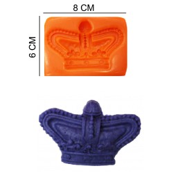 King Crown Silicone Sugar Paste, Soap, Candle Mold #HG272
