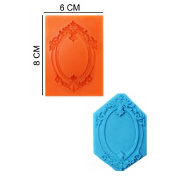 Frame Silicone Sugar Paste, Soap, Candle Mold #HG282